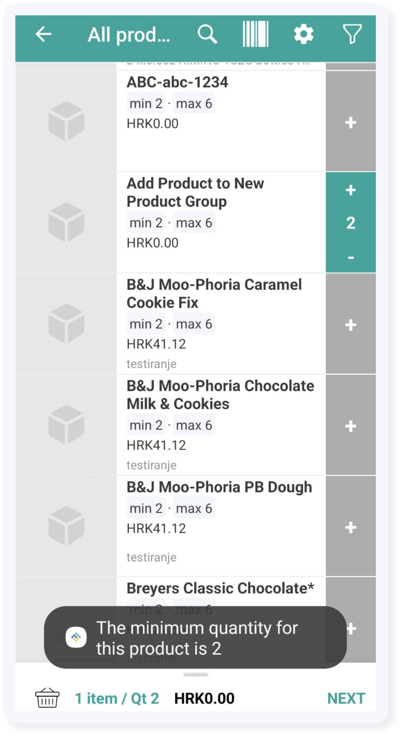 MIN & MAX product quantities on Pricelist Repsly Knowledge Base